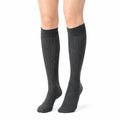 Calze al ginocchio 39-42 in maglia grigio scuro a costine
