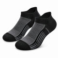 Calze sportive 39-42 in tessuto a maglia nero/grigio - corte elastiche e traspiranti