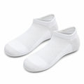 Calzini alla caviglia 43-46 in maglia bianco traspiranti